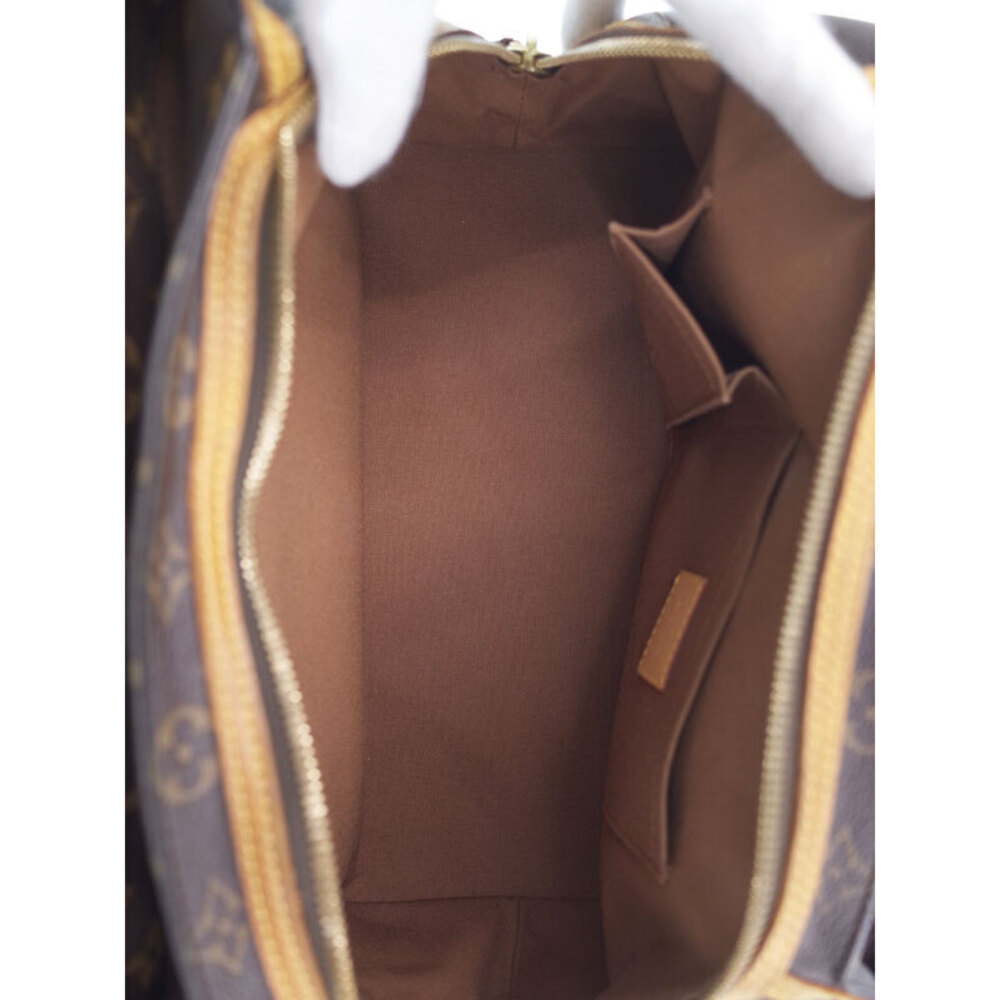 Louis Vuitton Leather Rivet Tote Brown Bag Monogram - Picture 3 of 8